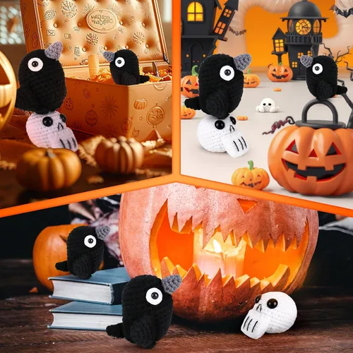 Vista 14 de Crochet Kit for Beginners, Beginner Crochet Kit for Adults with Step-by-Step Video Tutorials, DIY Crochet Animal Kits Kids Knitting Supplies