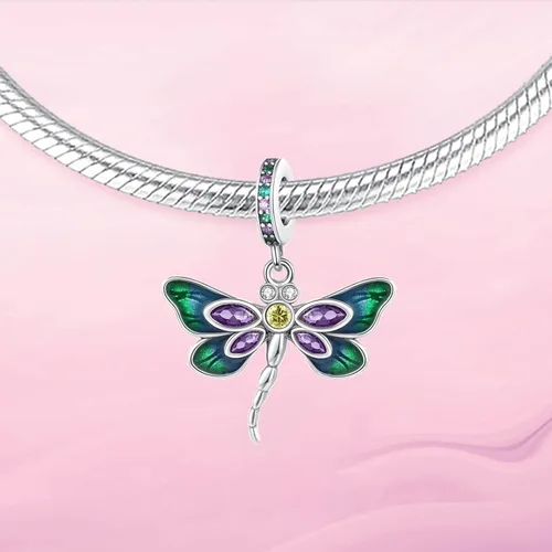 Vista 2 de VALGACLS Dijes de plata de ley 925 con forma de corazón de ratón para pulseras, collar, día de San Valentín, día de la madre, regalo de joyería