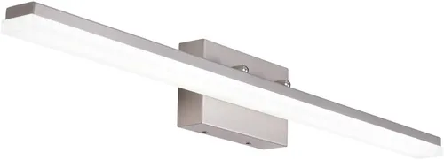 Vista 12 de mirrea Lámpara LED moderna de tocador de 24 pulgadas para iluminación de baño, regulable de 24 W, níquel cepillado (blanco cálido, 3000 K)