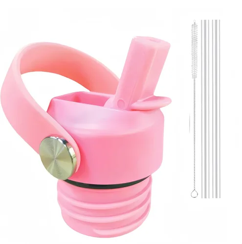 Vista 17 de Tapa de popote para Hydroflask, tapas con popote para Hydro Flask de boca estándar de 18, 21, 24 onzas, tapa deportiva de repuesto para tapa