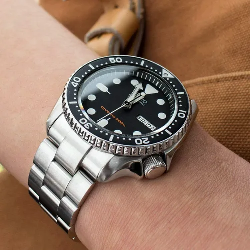 Vista 2 de MiLTAT - Correa de reloj para Seiko SKX007 SKX009 7002, Super-O de 0.866 in cónico a cierre de 0.787 in