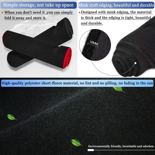 Vista 6 de Cubierta de tablero de salpicadero, alfombrilla para Ford F150 F-150 1999 2000 2001 2002 2003, accesorios antideslizante para consola central
