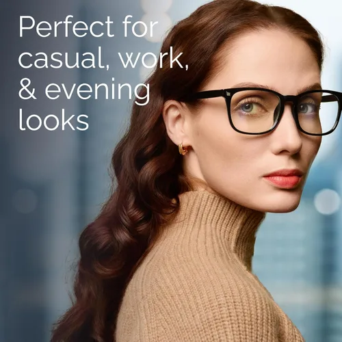 Vista 2 de CCVOO Lentes de Lectura para Mujer, Gafas de Ojos, Lentes de Lectura de Luz Azul para Mujer, Lentes de Lectura