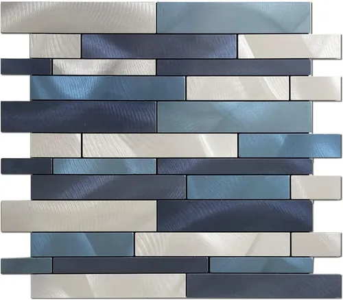 Vista 9 de 10 hojas de azulejos despegar y pegar para salpicadero de cocina, azulejos de mosaico autoadhesivos, para pegar en tocadores de baño, decoración
