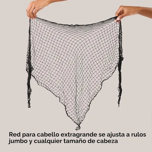 Vista 3 de Diane Red de pelo extra grande de algodón triangular para salones, peinado en casa, fijación de rizos, fijación del cabello en su lugar y protección
