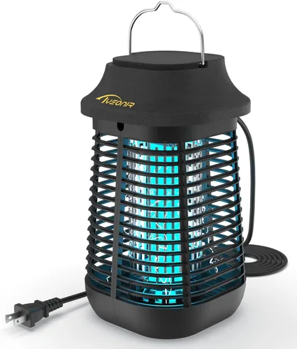 Exterminador de insectos eléctrico de alta potencia de 4200 V para exteriores e interiores, exterminador de insectos impermeable y eficiente para el