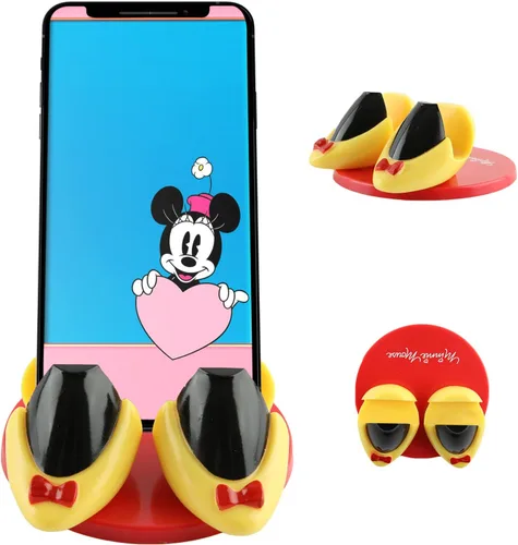 Vista 11 de Disney Mickey Mouse and Friends Feet Soporte para teléfono celular con calcomanía de regalo, soporte para teléfono celular para el hogar