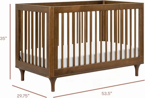 Vista 6 de Babyletto Lolly Cuna convertible 3 en 1, nogal natural