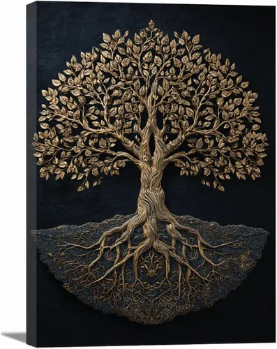 Vista 74 de VOCBAN Tree Minimalist Abstract Botanical Prints Scenery Canvas Wall Art Print Paintings Modern Landscape Pictures Wall Decor Canvas Painting blue