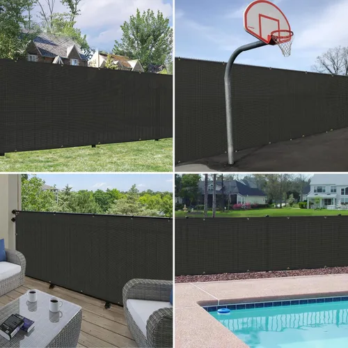 Vista 7 de Windscreen4less - Pantalla de valla de privacidad de 6'x50', malla resistente para sombreado, cubierta de tela para jardín, pared, patio, piscina