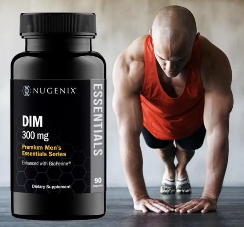 Vista 5 de Nugenix Essentials DIM Suplemento 305 mg de diindolilmetano y bioperina para el equilibrio hormonal, 90 cápsulas