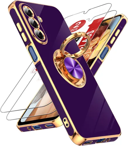 Vista 118 de LeYi Funda para iPhone XR: con Protector de Pantalla de Vidrio Templado [Paquete de 2] Soporte de Anillo Giratorio de 360°, Soporte Magnético