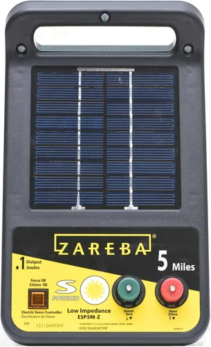 Zareba esp5 m-z 5-mile Cargador Solar de baja impedancia