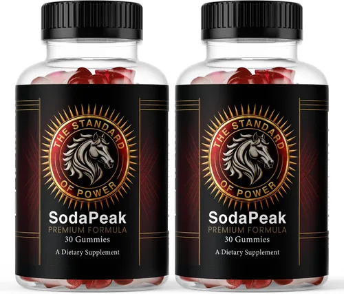 Vista 9 de Soda Peak - Gomitas de apoyo masculino, paquete de 3, 90 gomitas