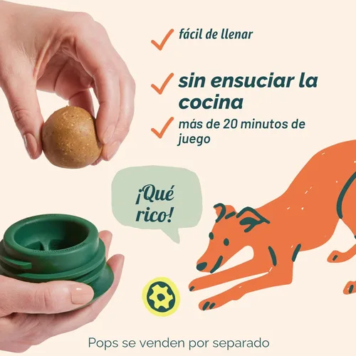 Vista 3 de WOOF Pupsicle - Juguete interactivo para perros de larga duración para mantener a tu cachorro ocupado y distraído - Seguro para perros - Diseño