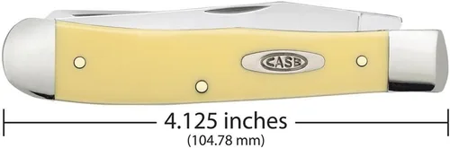 Vista 2 de Case WR XX Trapper - Cuchillo de bolsillo plegable, mango sintético con cuchillas de acero al carbono, 4 1/8 pulgadas cerrado
