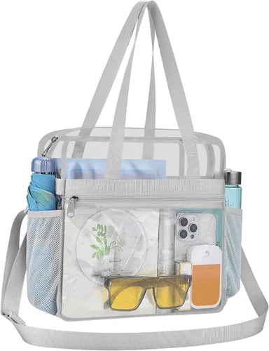 Vista 53 de Bolsa transparente para eventos de estadio 12 × 6 × 12 bolsa transparente para concierto, deporte, festival