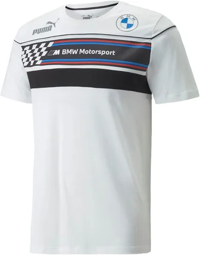 Vista 3 de Puma - Camiseta BMW MMS SDS para hombre, color Puma Blanco, Talla S