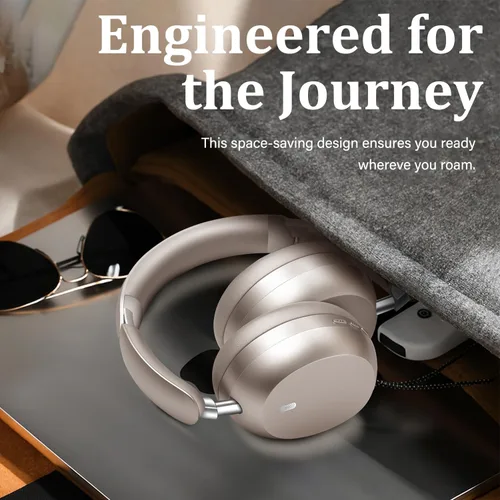 Vista 7 de Wentronic Y04 Auriculares inalámbricos Bluetooth sobre la oreja – Sumérgete en cada ritmo con cancelación activa de ruido y sonido de alta Luz