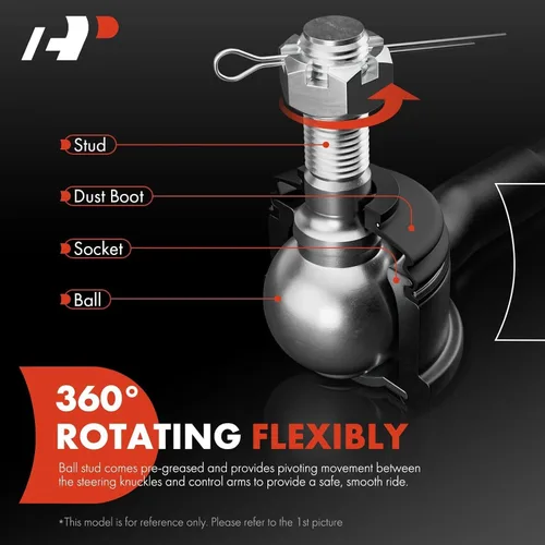 Vista 4 de A-Premium 2 x Extremidades de Barra de Enlace Externas Frontales con Rosca de 16 mm, Compatible con Chevrolet y GMC y Buick y Isuzu y Oldsmobile