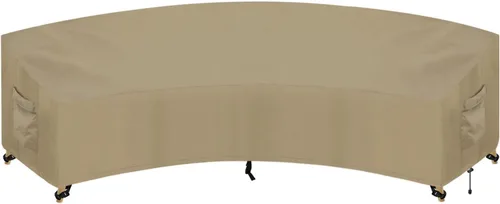 Vista 27 de PureFit Funda de sofá modular para exteriores en forma de L, impermeable, para muebles de patio, terraza, césped y jardín, 83 x 104 pulgadas