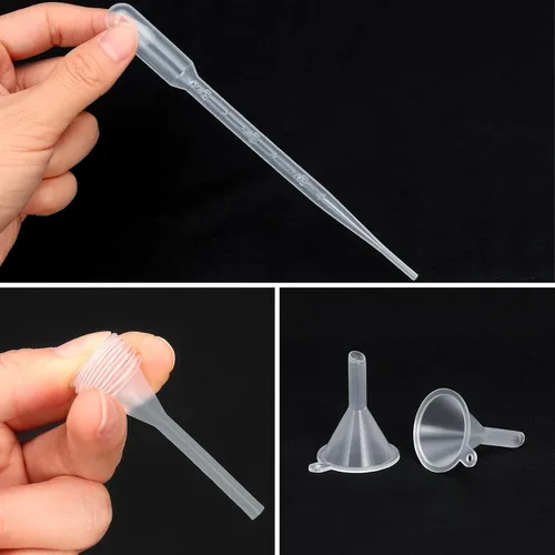 Vista 6 de 10 piezas de kit de herramientas de recarga de perfume, herramientas de transferencia de dispensador de perfume de plástico, juego de herramientas