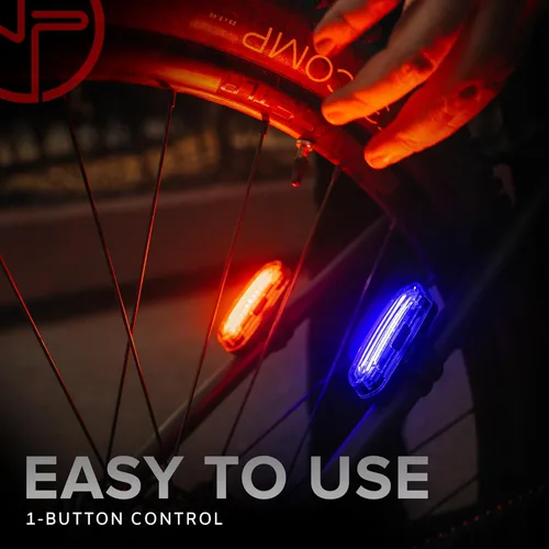 Vista 4 de Night Provision PSR-120 - Luz trasera de la patrulla policial roja y azul recargable por USB para uso profesional solamente