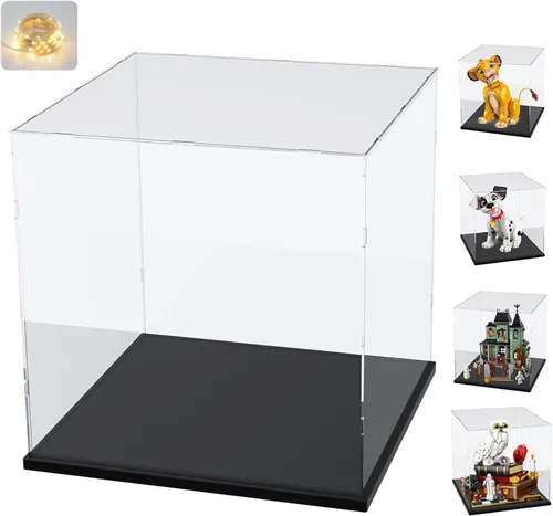 Vista 34 de Vitrina de acrílico transparente engrosada para Lego 75375 Millennium Falcon para 21319 Central Perk 75380 42204 Coleccionables, caja transparente