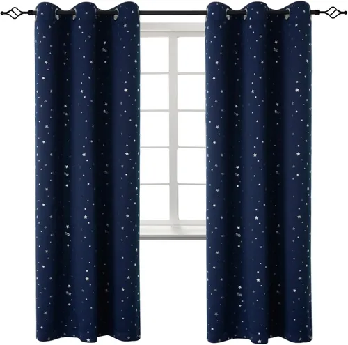 Vista 204 de BGment Cortinas cortas para ventanas, cortinas opacas pequeñas de 45 pulgadas para dormitorio, cortinas de oscurecimiento de habitación