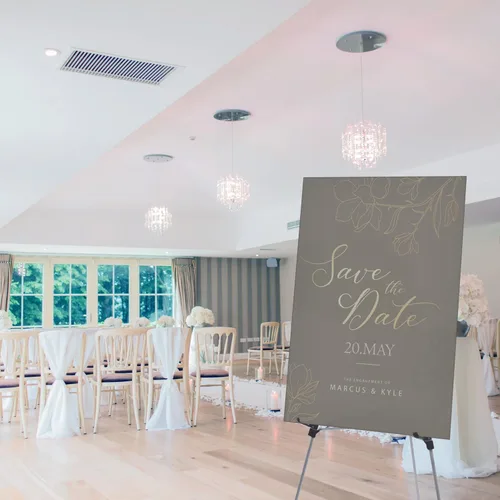 Vista 9 de Caballete de visualización telescópico de aluminio ligero, 70 pulgadas, negro