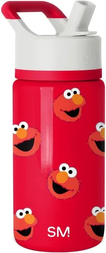 Vista 21 de Simple Modern Summit - Botella de agua con tapa con pajilla, vaso con aislamiento térmico de acero inoxidable de 14 onzas para niños pequeños