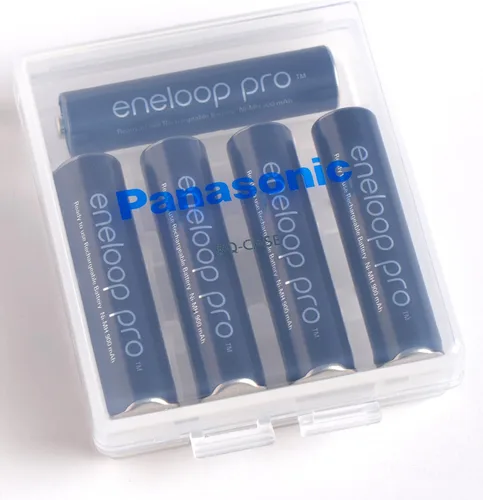 Vista 5 de Eneloop Panasonic BQ-CASE2SA - Estuches de almacenamiento de batería con capacidad para 4 pilas AA o 5 pilas AAA, paquete de 2