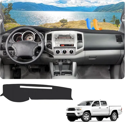 Vista 459 de FIILINES - Cubierta para tablero, accesorio para tablero de malla antideslizante, parasol sin reflejos y protector compatible con Toyota Tundra