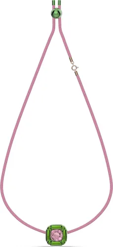Vista 4 de SWAROVSKI Dulcis Collar, pendientes y pulsera Colección de joyas de cristal, cristal rosa, cristal amarillo, cristal transparente, Cristal