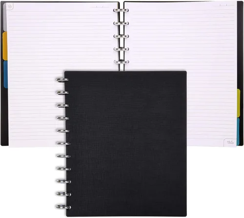 Vista 51 de Talia - Cuadernos de notas con tapas, planificador, personalizables, (Rosa de los 90, Junior (5.5 pulgadas x 8.5 pulgadas))