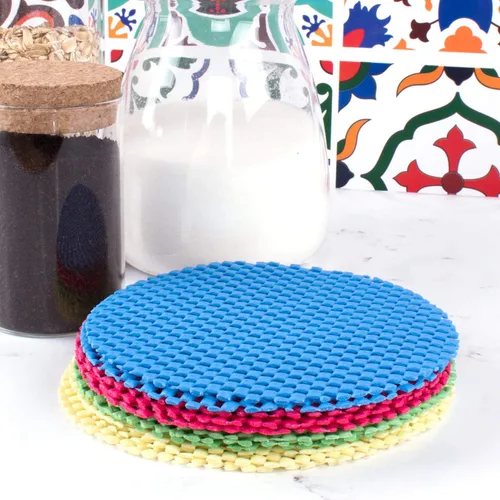 Vista 6 de Super Z Outlet Paquete de 12 almohadillas de agarre manual multiusos para tarros, abrebotellas, azul/verde/rojo/amarillo