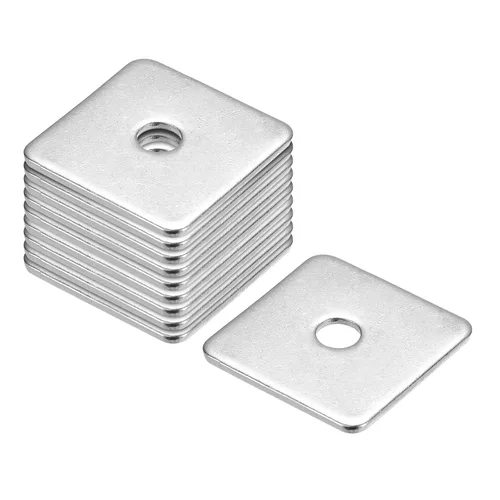 Vista 11 de uxcell Arandela cuadrada, 10 piezas M3x10x10x1mm 304 arandelas de placa cuadrada de acero inoxidable 304 Junta espaciadora de almohadilla plana