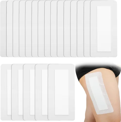 Vista 8 de Vendajes adhesivos de incisión con borde de gasa transpirable de 4 x 6 pulgadas con almohadilla antiadherente para reemplazo de rodilla trasera