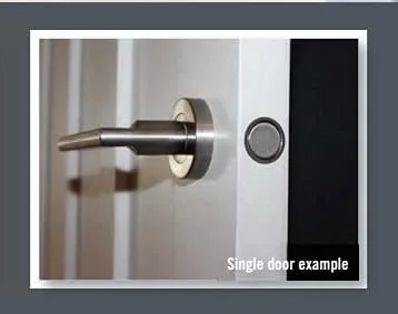Vista 4 de PLS 24 PRO - Cierro magnético oculto para puertas de uso ligero a pesado con un grosor mayor a 30 mm (1.18"), paquete de 2