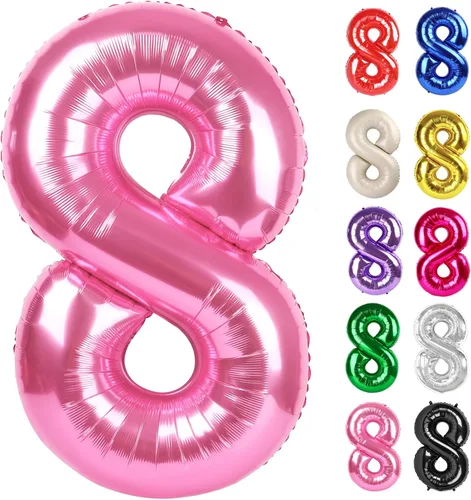 Vista 303 de Globo negro del número 0 de 40 pulgadas – globo número 0, decoraciones