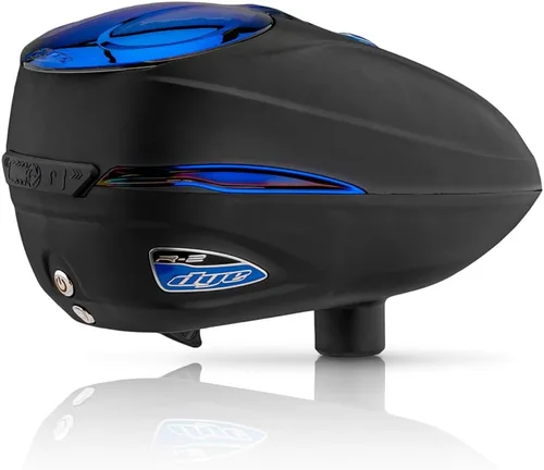 Vista 3 de Dye Cargador electrónico de paintball R2 Alimentación rápida negra + negra
