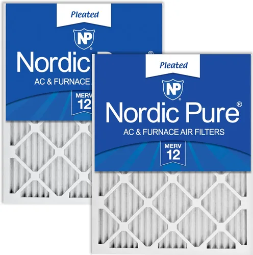 Vista 61 de Filtro de horno de aire acondicionado, caja de 6, de Nordic Pure Merv 12., 18x30x1M12-6