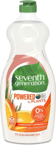Vista 18 de Seventh Generation Jabón Líquido para Platos Ralladura de Clementina Hierba Limón Jabón Líquido Lavavajillas 19 oz