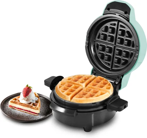 Elite Gourmet EWM380M - Máquina para hacer gofres esponjosos y rellenos sin adherencia, gofres jumbo de 1.5 pulgadas de espesor, hash browns, keto,