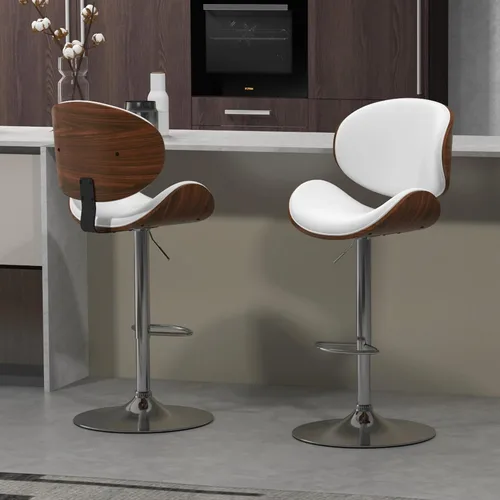 Vista 17 de civama Taburetes de bar 1 pieza para encimera de cocina, sillas de altura de barra ajustable, taburetes de bar giratorios modernos con asiento