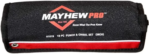 Vista 4 de Mayhew Tools 61019 Pro Kit de punzón y cincel, 19 piezas, negro y Mayhew Pro 61360 3 piezas Juego de punzones de latón