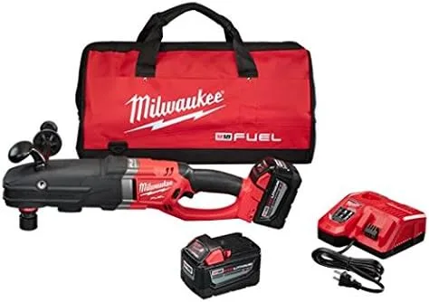 Milwaukee 2711-22HD M18 Fuel Super Hawg Kit de taladro de ángulo recto HD con QUIK-LOK