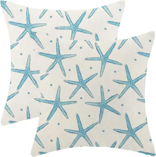 Vista 34 de Fundas de Almohada de Antílope 16x16 Paquete de 2, Fundas de Almohada Decorativas con Estampado de Piel de Animal Azul Marino, Fundas de Almohada
