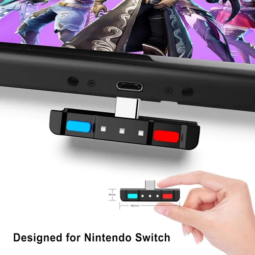 Vista 5 de HomeSpot Bluetooth Audio Adapter with USB-C, Built-in mic, for Nintendo Switch, PS4, PS5, PC, Supports Headphones mic, aptX Low Latency, Dual