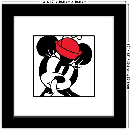 Vista 7 de Trends International Gallery Pops Disney Mickey Mouse - Minnie Expressions - Póster de pared secreto, 12 x 12 pulgadas, versión enmarcada en negro
